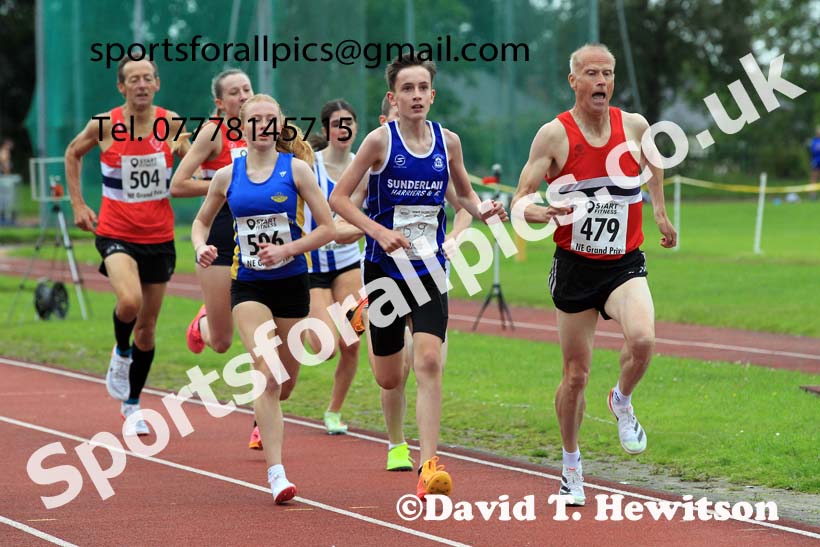 1500 metres, 2023 NEGP 5 Monkton, Wed, July 26th. Photo: David T. Hewitson/Sports for All Pics
